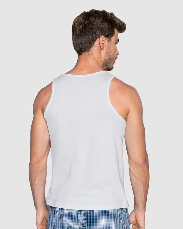 Paquete x2 camisillas en algodón silueta semiajustada para hombre