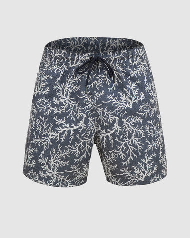 Pantaloneta de baño con malla interna y cintura ajustable#color_a03-estampado-corales-azul