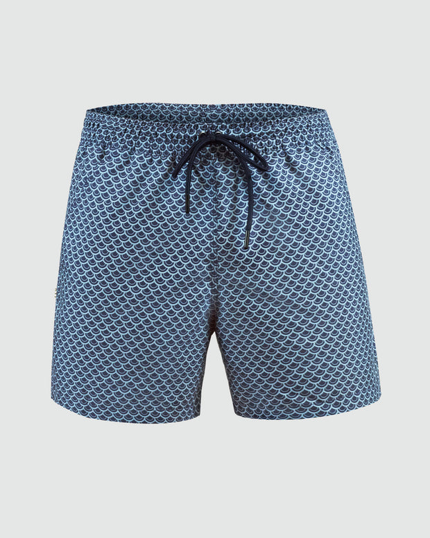 Pantaloneta de baño con malla interna y cintura ajustable