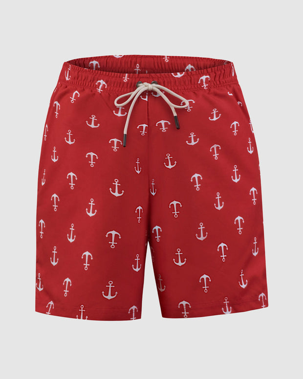 Pantaloneta de baño masculina con práctico bolsillo al lado derecho