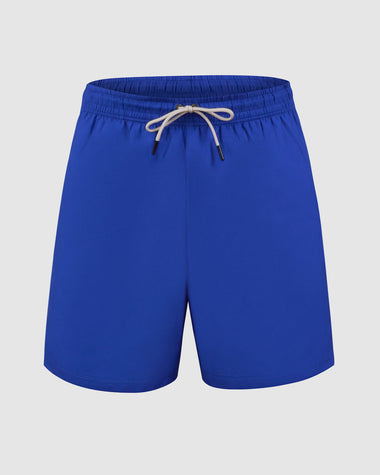 Pantaloneta de baño masculina con práctico bolsillo al lado derecho#color_521-azul-rey