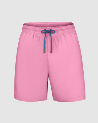 Pantaloneta de baño masculina con práctico bolsillo al lado derecho#color_951-rosado