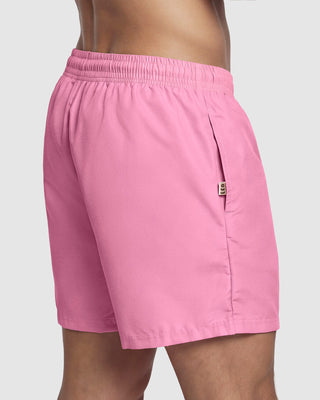 Pantaloneta de baño masculina con práctico bolsillo al lado derecho#color_951-rosado