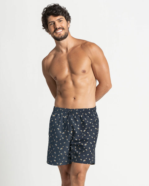 Pantaloneta de baño masculina con práctico bolsillo al lado derecho#color_998-colores-variados