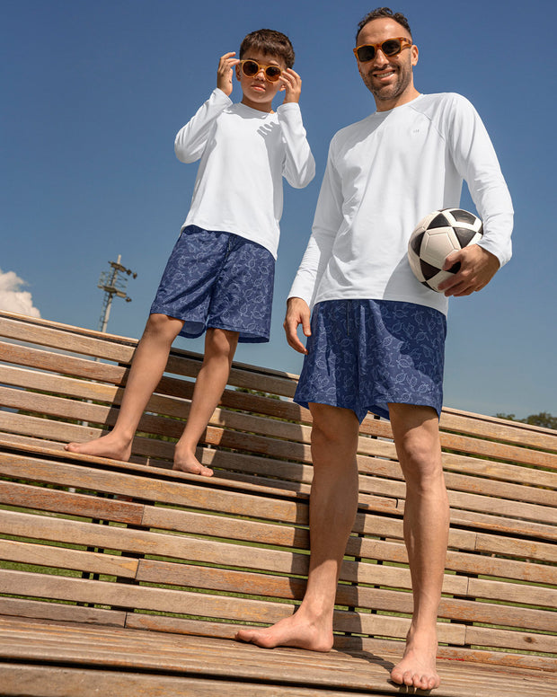 Pantaloneta de baño masculina con práctico bolsillo al lado derecho