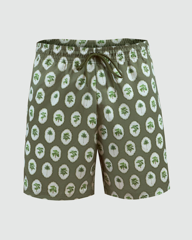 Pantaloneta de baño masculina con práctico bolsillo al lado derecho