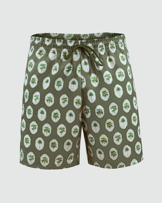 Pantaloneta de baño masculina con práctico bolsillo al lado derecho#color_a99-estampado-verde-palmeras
