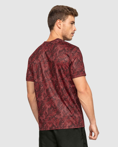 Camiseta deportiva masculina con tecnología de secado rápido#color_173-estampado-vino