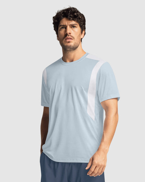 Camiseta deportiva masculina con tecnología de secado rápido#color_591-azul-claro