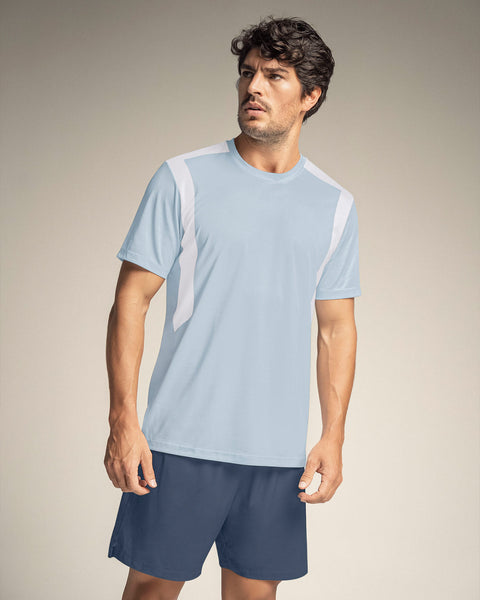 Camiseta deportiva masculina con tecnología de secado rápido#color_591-azul-claro