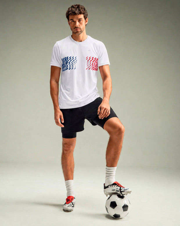 Camiseta deportiva masculina con tecnología de secado rápido