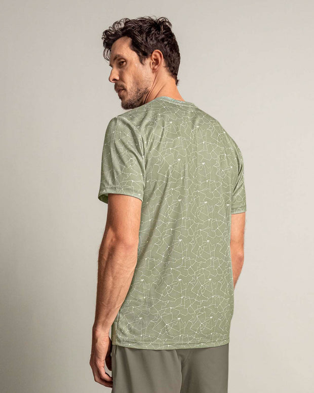 Camiseta deportiva masculina con tecnología de secado rápido