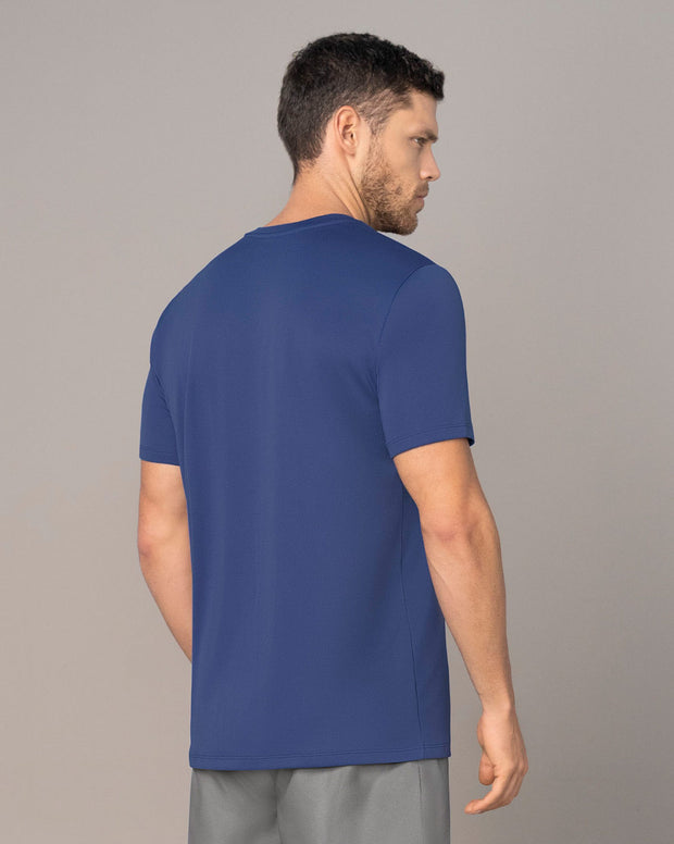 Camiseta deportiva masculina semiajustada de secado rápido
