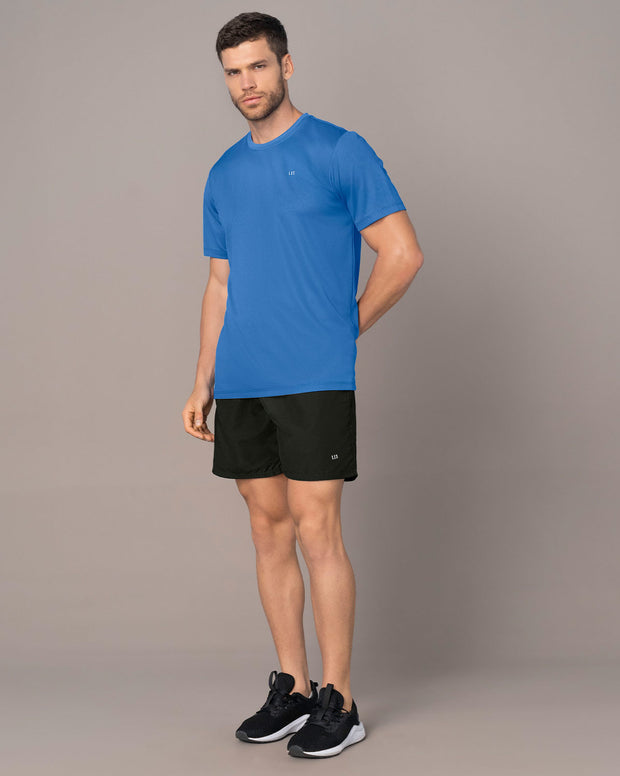 Camiseta deportiva masculina semiajustada de secado rápido