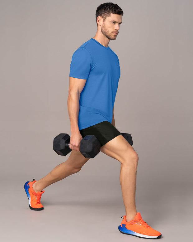 Camiseta deportiva masculina semiajustada de secado rápido