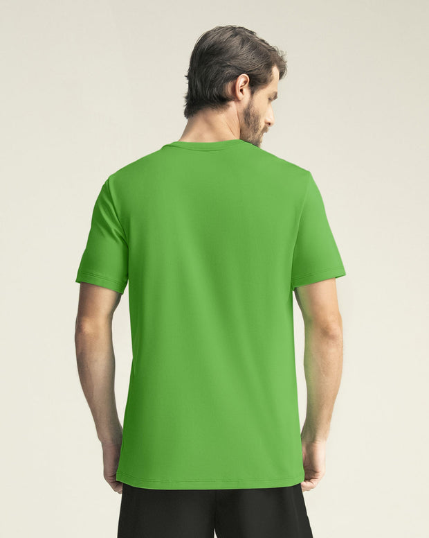 Camiseta deportiva masculina semiajustada de secado rápido