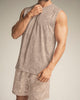 Camiseta manga sisa deportiva y de secado rápido para hombre#color_014-estampado-beige-medio