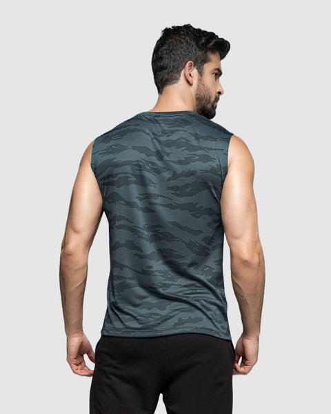 Camiseta manga sisa deportiva y de secado rápido para hombre#color_738-estampado-camuflado