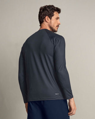 Camiseta deportiva masculina manga larga con protección UV#color_779-gris-medio