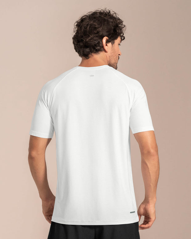Camiseta deportiva con tela texturizada y transpirable