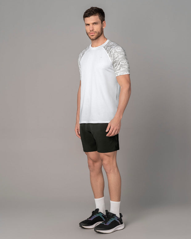 Camiseta deportiva con tela texturizada y transpirable