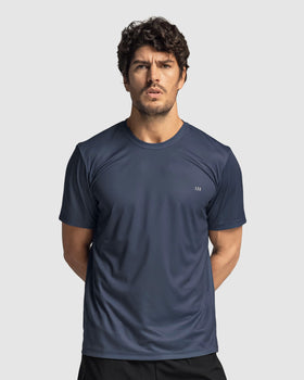 Camiseta deportiva con tela texturizada y transpirable#color_457-azul-grisaceo