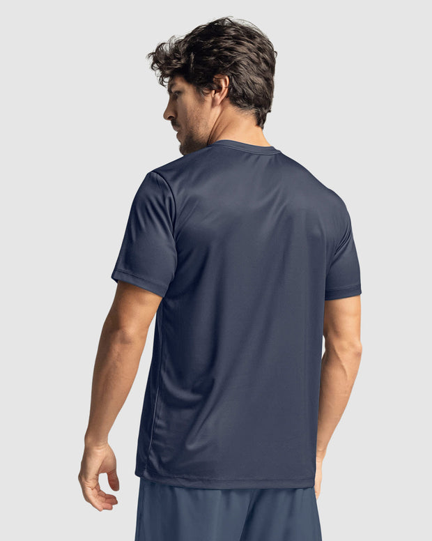 Camiseta deportiva con tela texturizada y transpirable