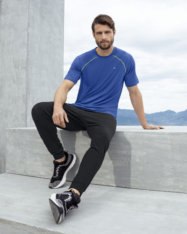 Camiseta deportiva con tela texturizada y transpirable