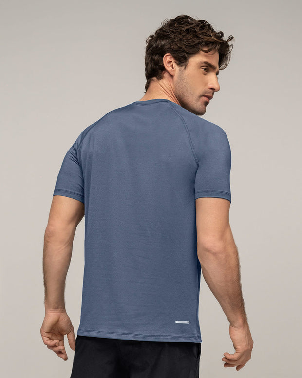 Camiseta deportiva con tela texturizada y transpirable