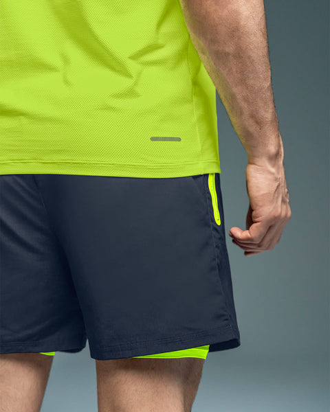 Camiseta deportiva con tela texturizada y transpirable#color_622-amarillo-neon