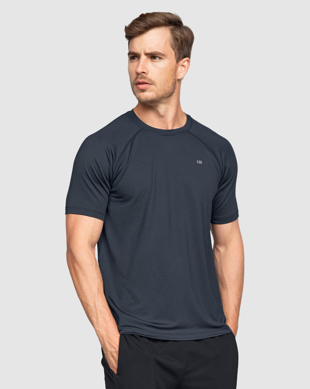 Camiseta deportiva con tela texturizada y transpirable