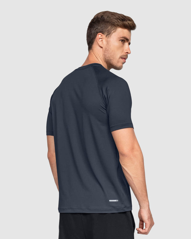 Camiseta deportiva con tela texturizada y transpirable