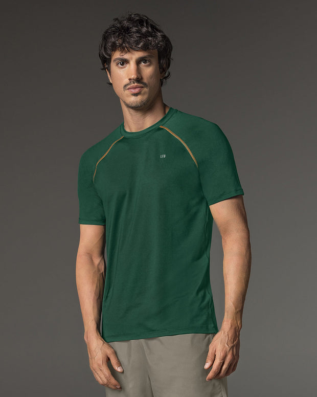 Camiseta deportiva con tela texturizada y transpirable