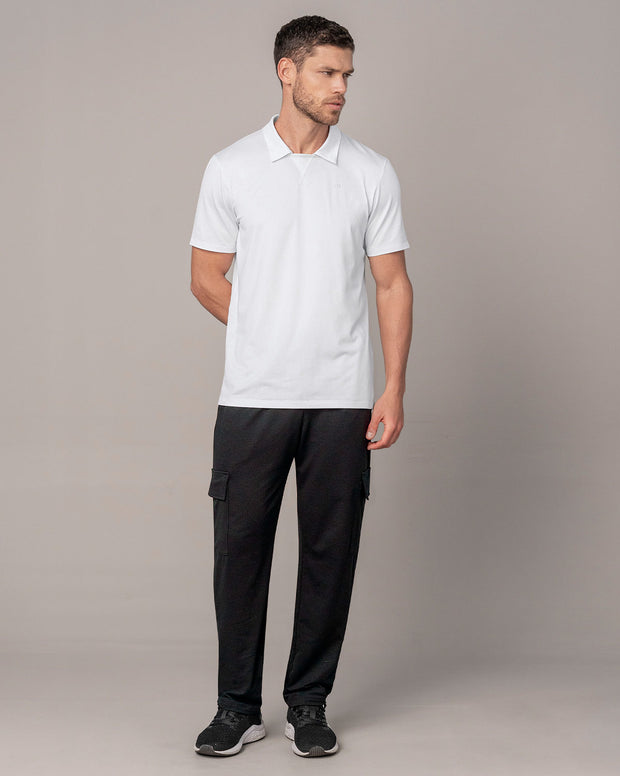 Camiseta deportiva transpirable con cuello tipo polo