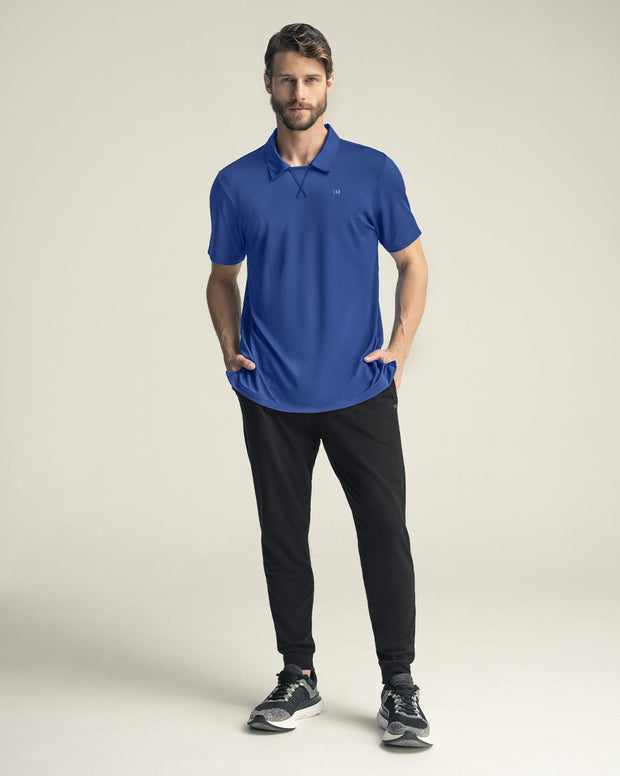 Camiseta deportiva transpirable con cuello tipo polo