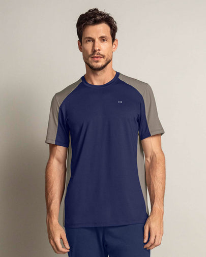 Camiseta deportiva masculina manga corta#color_509-azul-oscuro