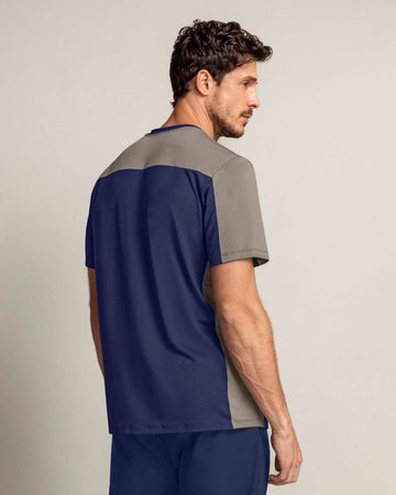 Camiseta deportiva masculina manga corta#color_509-azul-oscuro