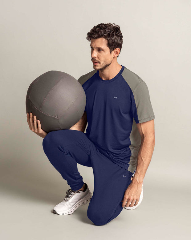 Camiseta deportiva masculina manga corta