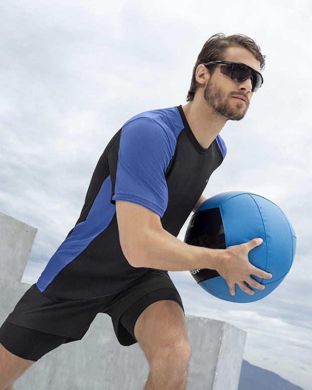 Camiseta deportiva masculina manga corta