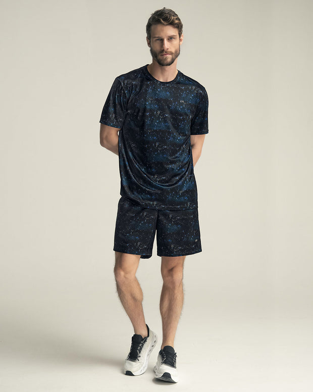 Pantaloneta deportiva con bolsillos funcionales