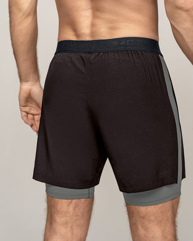 Pantaloneta deportiva con bóxer interno fijo#color_700-negro