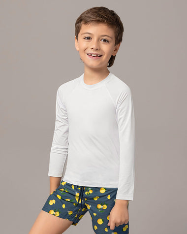 Camiseta manga larga infantil protección UV#color_000-blanco