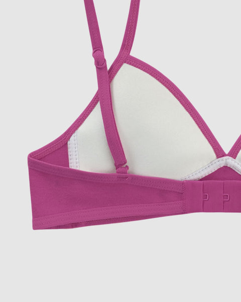 Top básico principiante para niña elaborado en algodón#color_380-fucsia-medio