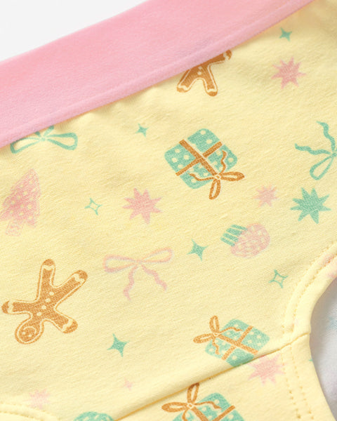 Paquete x 5 panties tipo hipster para niña#color_s03-blanco-rojo-menta-rosado-amarillo-estampado