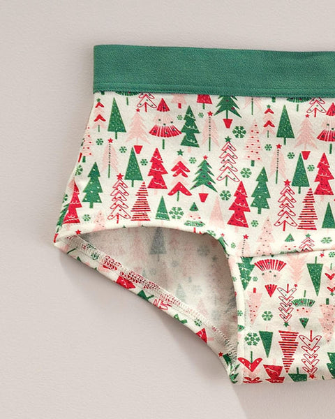 Paquete x 5 panties tipo hipster para niña#color_s31-surtido-verde-navidad