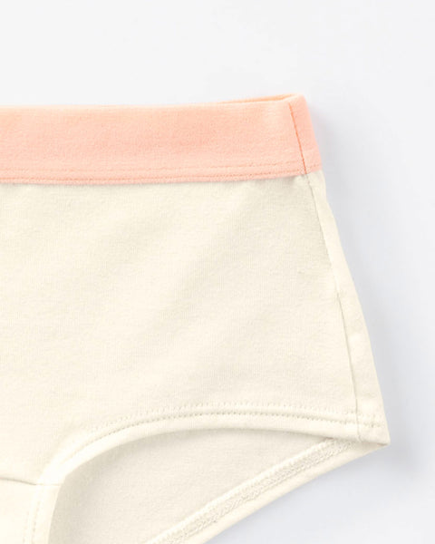 Paquete x 5 panties tipo hipster para niña#color_s34-gris-rosado-marfil-rojo-marfil-elastico-rosado