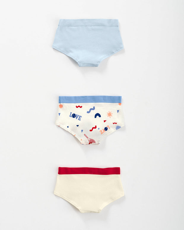Paquete x 3 panties tipo hipster en algodón suave para niña#color_s47-estampado-azul-marfil