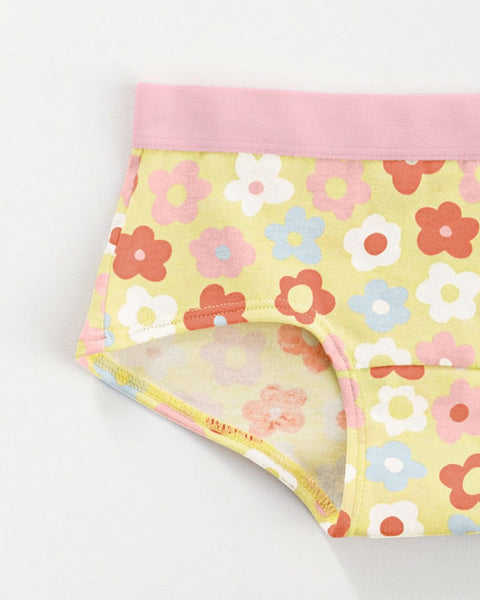 Paquete x 5 panties tipo hipster en algodón suave para niña#color_s28-rosado-blanco-azul-flores-coral