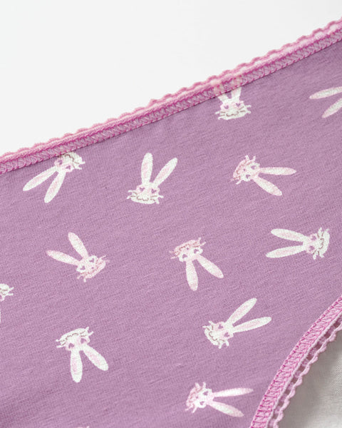 Paquete x3 panty clásico para niña#color_s04-morado-estampado-conejos-coral-amarillo