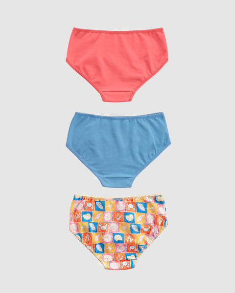 Paquete x3 panty clásico para niña#color_s34-estampado-caracoles